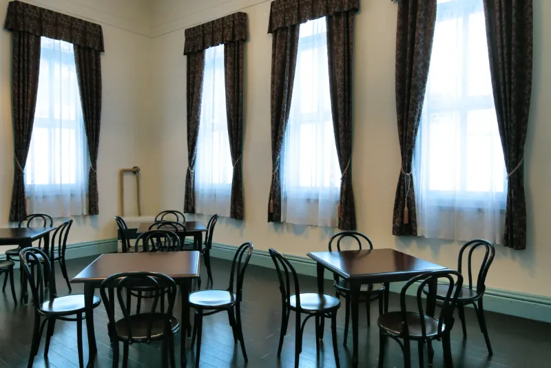 청사 카페 코너 내부